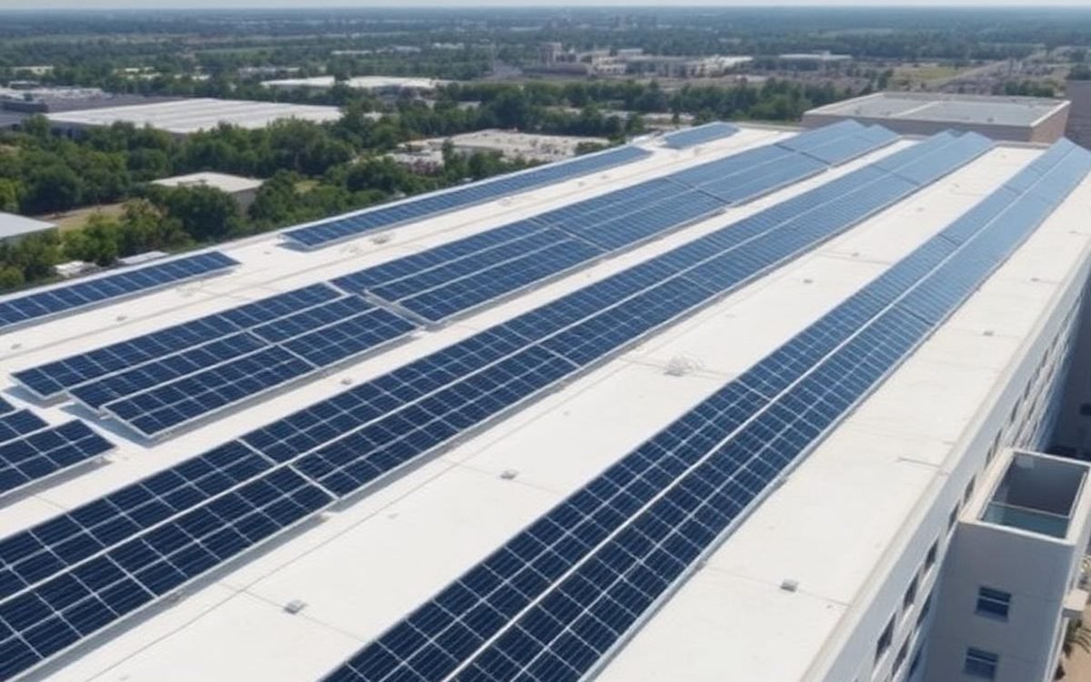 Instalação de painéis solares da Clinergy